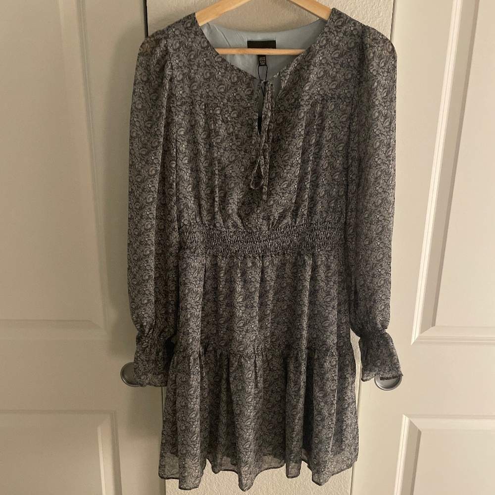 Floral dress with frayed arms